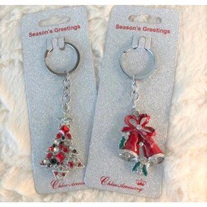 Christmas Tree & Bells Christmas Keychains